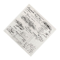 Seal Pvc Transparent Stamp Plastic Embossing Sheet Stamp Decor For Diy