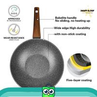 FISSMAN CAPELLA Series Wok Pan with Black Mable coating Kamjay
