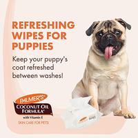 Palmers for Pets Coconut Oil Gentle Refreshing Wipes for Puppies