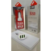 FU061 Saver EMY 3 USB Port 5V 4 2A Car Charger Charger mobil