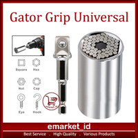 Gator Grip Universal 7-19mm / Kepala Kunci Pas Socket Bolt Baut Shock