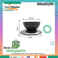 Handle/Pegangan Tutup Wajan/Panci/Kuali/Wok Plastik Hitam Stainless
