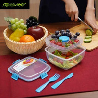 Sistema 1.1 Liter Wadah Penyimpanan Salad