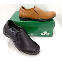 Sepatu Kulit Pantofel Pria GATS GI 7218 Tan original