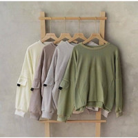 FIERA CROPE SWEATER FLEECE IC murah