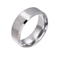 Iqbal Harapan Cincin Titanium Anti Karat Bentuk Kotak Polos Untuk Laki