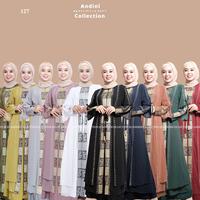 ASLI Gamis Abaya Turki BUSUI / Gamis Andini AN 127 / Bahan Jersey Mix