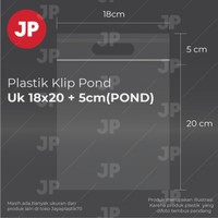 Plastik Klip Pond Oval Bening 18x20 +5(POND) (isi 100 lembar) ORI