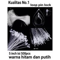 LOCK PINS HITAM/PUTIH LOOP PINS 5 INCH ISI 500PCS