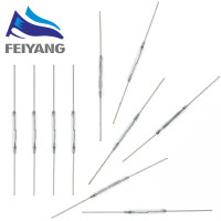 100pcs N/O Reed switch Magnetic Switch 2 * 14mm Normally Open