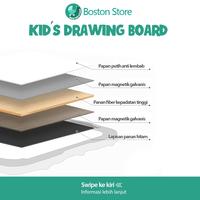 Bostonstore Papan Tulis Gambar / Drawing Board Papan Tulis / Anak Dua