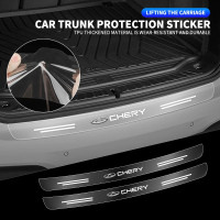 BJ Car Rear Bumper Trunk Load Edge Protector Guard Trim Transpa