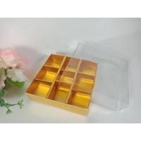 Box Coklat Praline Sekat 9/box Mochi/box Nastar/ (dus Coklat Hias/gift