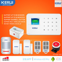 ORIGINAL KERUI G18 WIRELESS GSM HOME ALARM IOS/ANDROID, PAKET SMART
