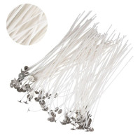 RI 100PCS Cotton Candlewick Low Smoke Smokeless Candlewicks Can