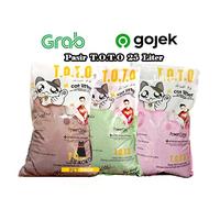 (Lit) Pasir Kucing Toto 25 Liter Pasir Gumpal Wangi Cat Liiter