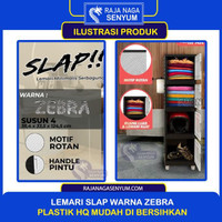 LEMARI BAJU PLASTIK 2 SUSUN TINGKAT PAKAIAN BUKU LEMARI ANAK