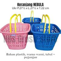 Keranjang mainan serbaguna plastik plus pegangan grosir