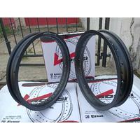 Sepasang Pelk Pelek Velk Velg Rossi 185 215 Ring 17 Hitam Silver Gold