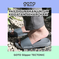 Goto Tectonic Sandal Slop Karet Pria Wanita Sendal Slide Rumah Slip On