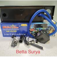 TOP FILTER AQUARIUM NIKITA STAR 3 IN 1 NS888 / SET FILTER AQUARIUM