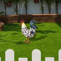 Metal Farmhouse Table Rooster Sculpture Chicken Figurine For