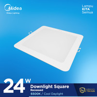 Midea Lampu Downlight Square Led 24 Watt Putih 6500K Cool Day Light