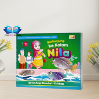 BUKU ANAK TK PAUD CERITA DONGENG BERGAMBAR BERKUNJUNG KE KOLAM NILA