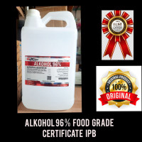 Alkohol 70 dan 96 Food Grade 5 liter GDCorp Original sertifikat