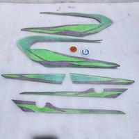 Stiker striping decal graphic Rx special spesial RXS RX S hijau botol