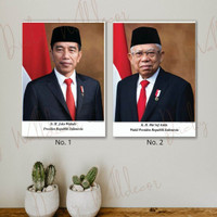 PROMO HIASAN DINDING FOTO PRESIDEN INDONESIA / CETAK FOTO PRESIDEN