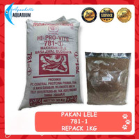 PAKAN MAKANAN IKAN LELE GURAME MAS NILA HI PRO VITE 781-1 REPACK 1 KG