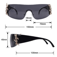 CHINK Fashion Y2K Sunglasses One Piece 2000's UV400 Eye Glasses