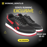 Sepatu Sneakers Pria Spatu Olahraga Sporty Running Jogging Sepatu Runn
