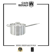 Casaroyale Panci Deep Saucepan Stainless Steel 443 Grade 12 Liter
