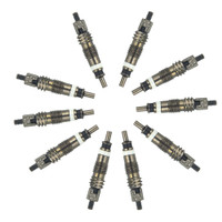 10Pcs French Valve Cores Brass Bicycle Tire Valve Core Repair Parts