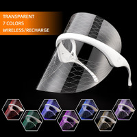 Wireless 7 Colors LED Face Mask Light Photon Rejuvenation Facial