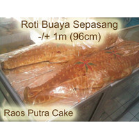 Roti Buaya Besar Sepasang + Anak (-/+ 1m)
