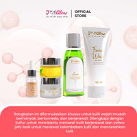 Jglow Skincare Paket Acne Premium Cream Skin glowing Perawatan Paket