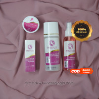 Jual FREE POUCH PAKET 4 BRIGHTENING GLOW DRW SKINCARE ORIGINAL Limited