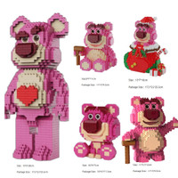 Toy Story Many-O '-Huggin' Bear Strawberry Bear Micro Blok Bangunan