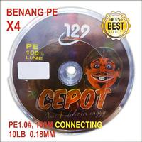 TERLARIS senar PE 1 X4 SICEPOT 100m connecting