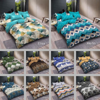 BEDCOVER SET - Bedcover Vallery Quincy Semi Katun Jepang King murah