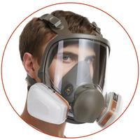 Masker Respirator Full Face Anti-Dust-Gas-Virus-Toxic Equiv to