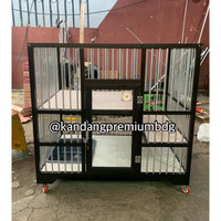 kandang alumunium aluminium kucing 1kamar 1tingkat