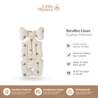 Little Momos Premium Cushion Stroller Liner Alas Stroler Bayi Diskon