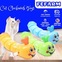 Cat Toys Kucing Ulat Putar Bergerak Berjalan Mainan Ulat Gerak Lucu