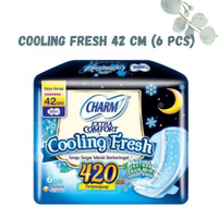 Unik Charm Cooling Fresh Night 42cm 6 Pads Limited