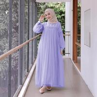 R.A COD - Shanum Dress FASHION MUSLIM LEBARAN TERLARIS.Nuraini Murah