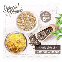 Paket Sehat 2 150 gr Organic Chia Seed 100gr Nutritional Yeast Orga